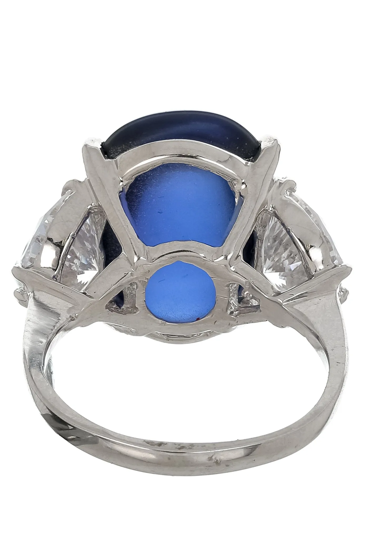 Cabochon Three Stone Ring