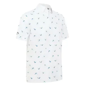 Callaway All Over Birdie Polo Shirt - Bright White