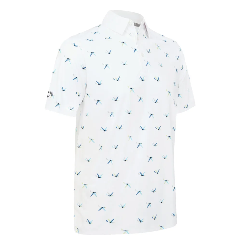 Callaway All Over Birdie Polo Shirt - Bright White