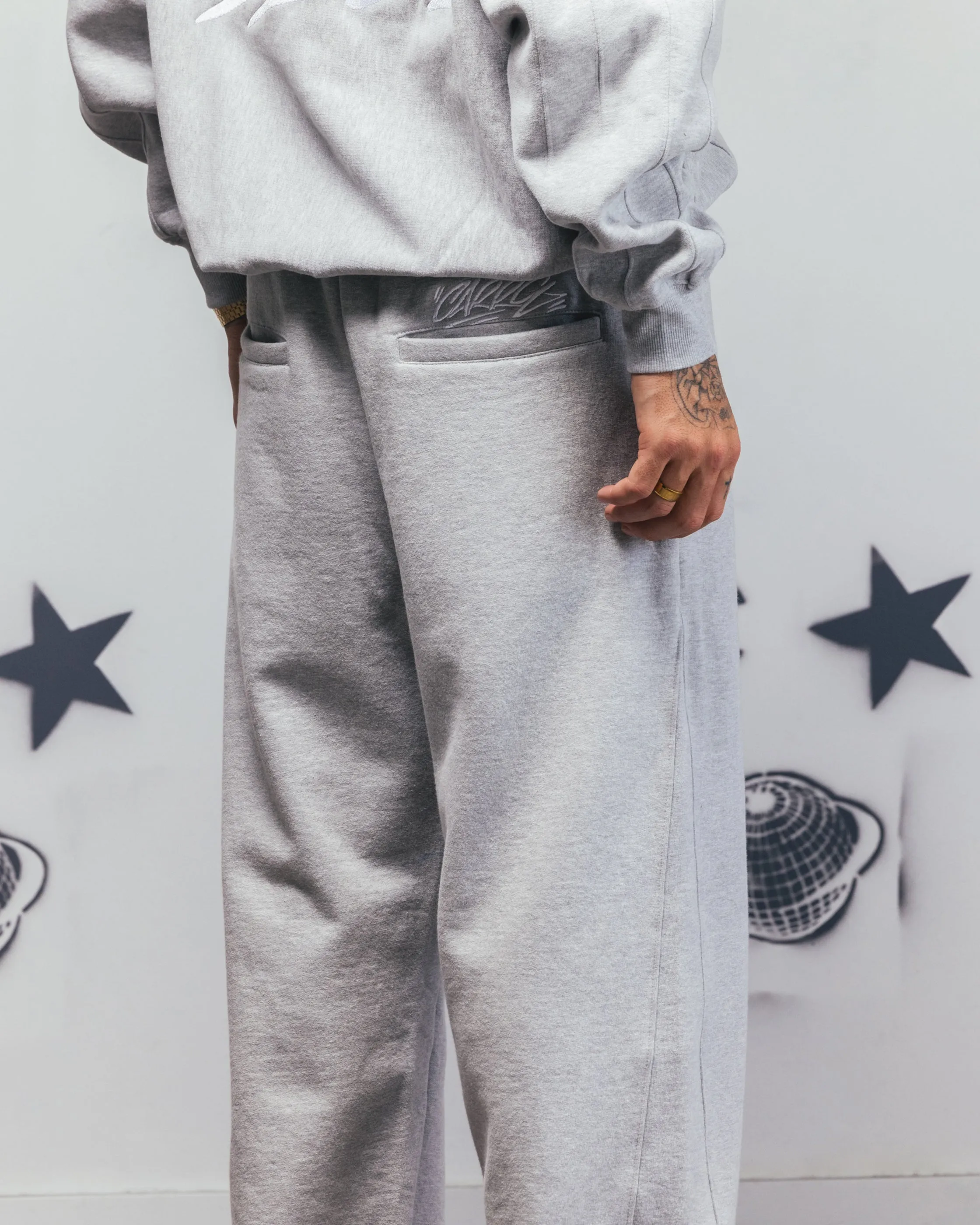 Carre Grit Trackpants Grey Marle