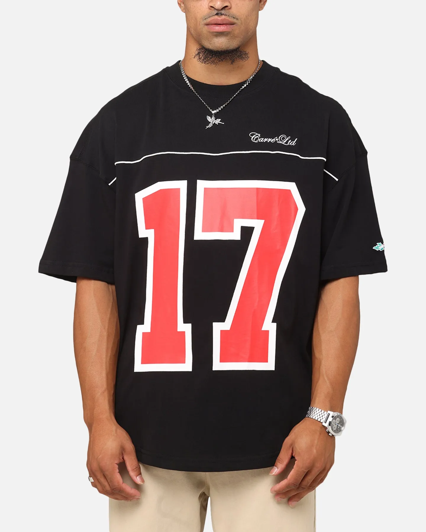 Carre Hitta Grid Iron T-Shirt Black/Red