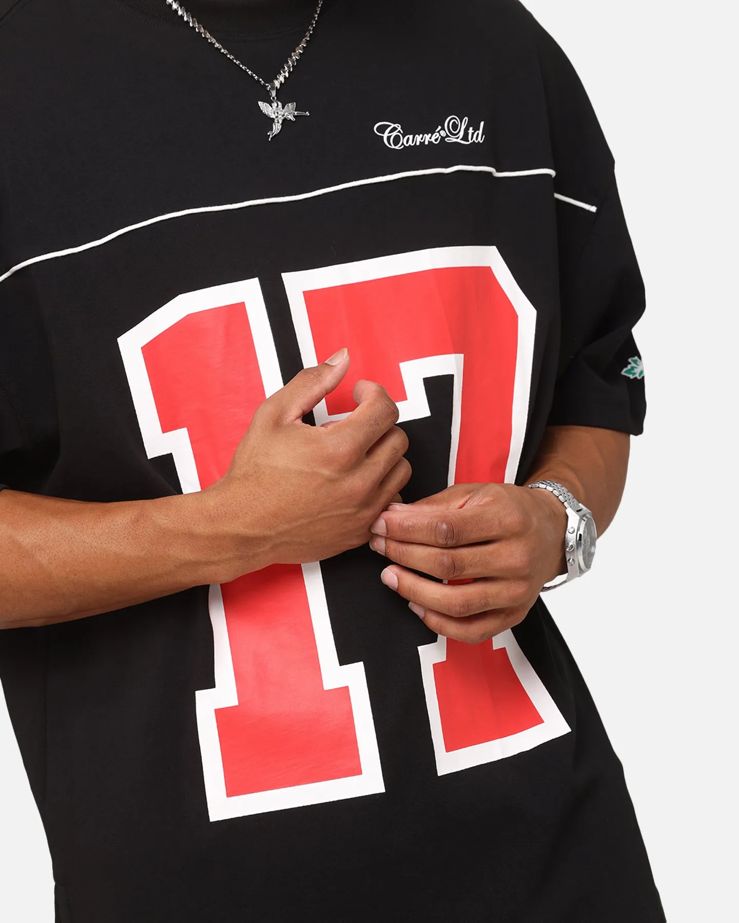 Carre Hitta Grid Iron T-Shirt Black/Red