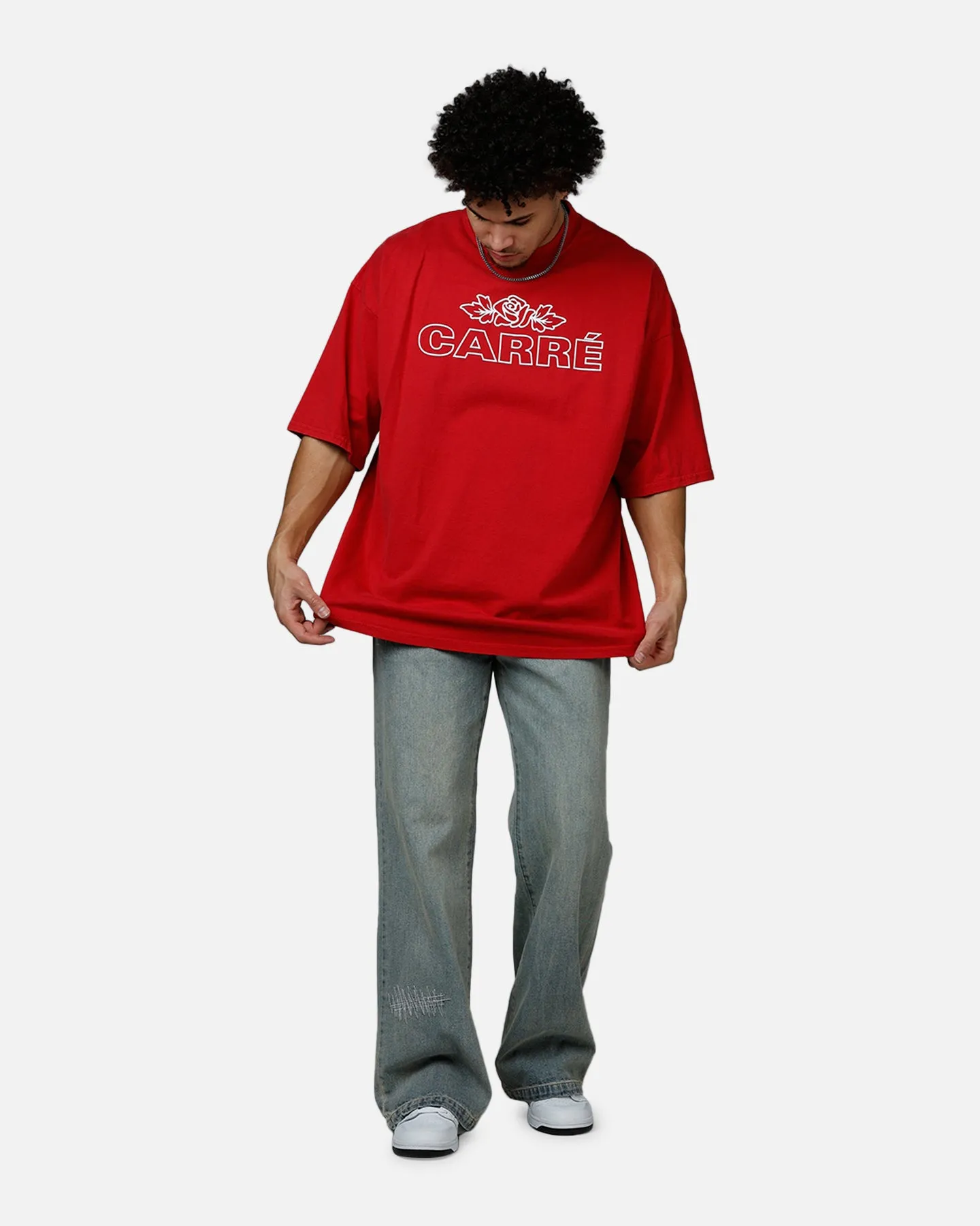 Carre Rosebud Drop T-Shirt Red