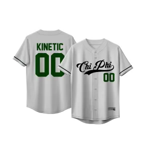 Chi Phi - Classic Ballpark Green Baseball Jersey