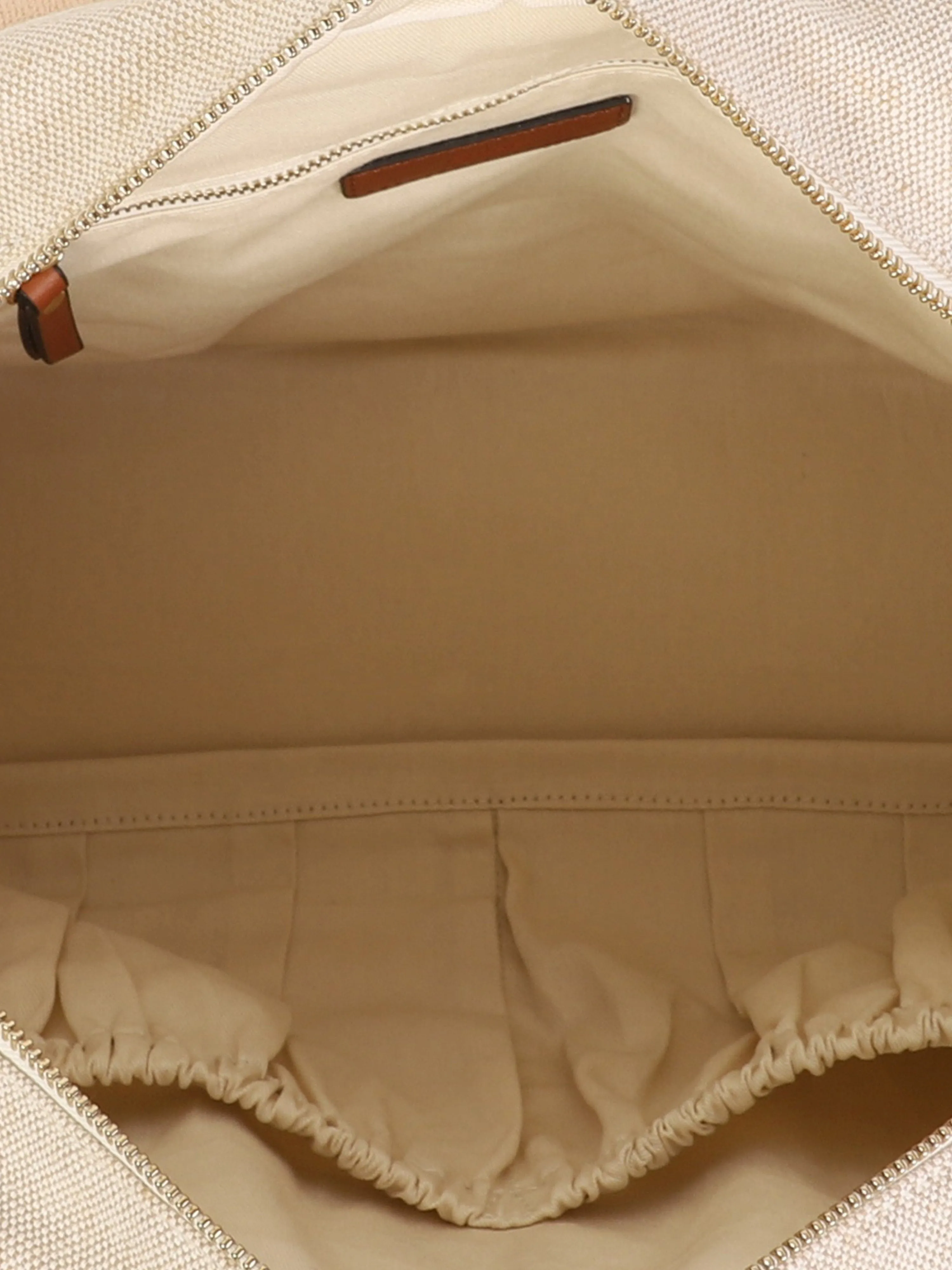 Chlo Baby Canvas Changing Bag in Beige (41cm)