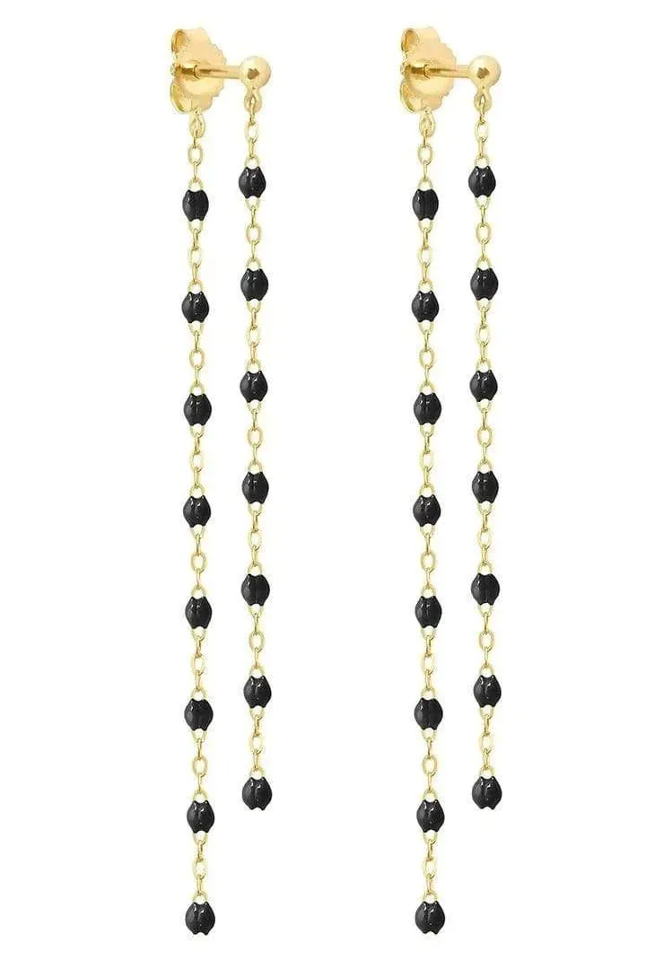 Classic Gigi Dangling Earrings - Black