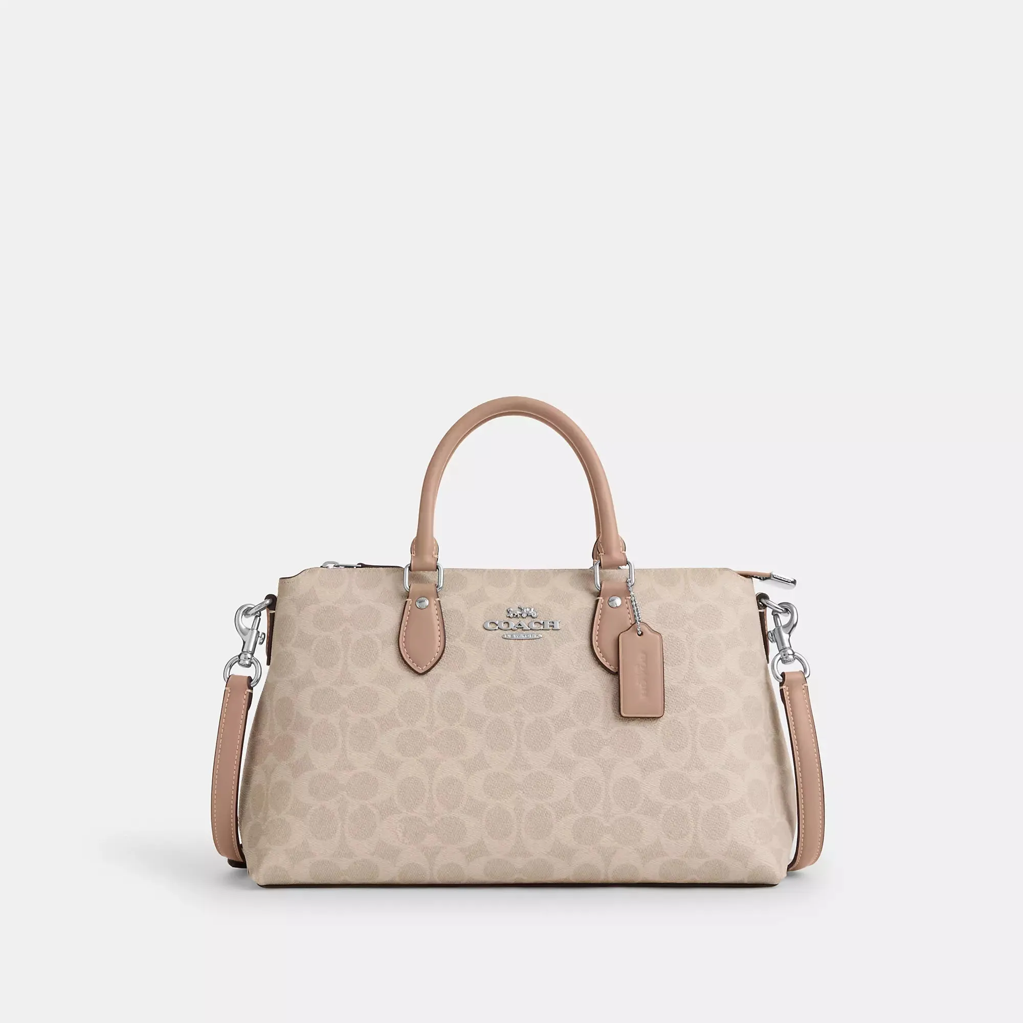 Coach Outlet Georgia Satchel Bag In Signature Canvas