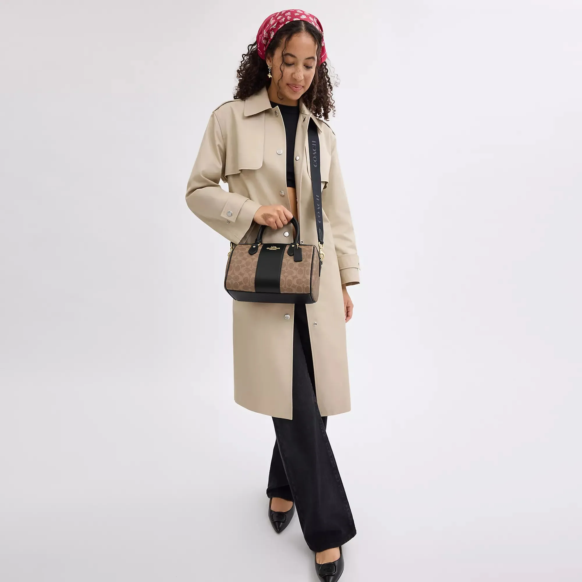Coach Outlet Rowan Satchel Bag In Signature Canvas