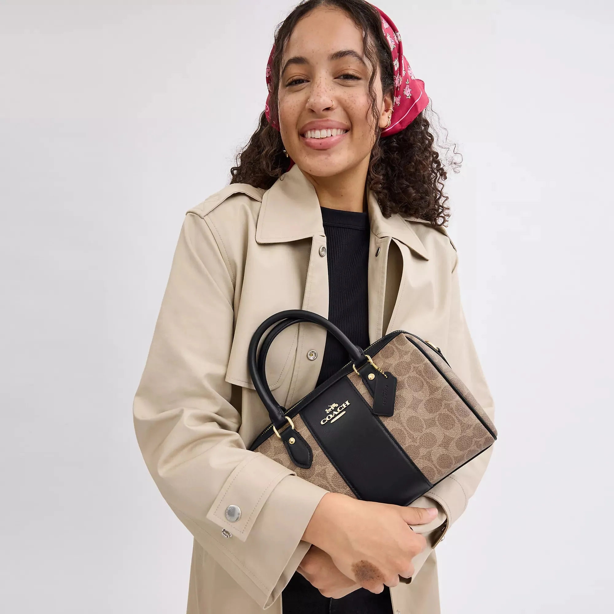 Coach Outlet Rowan Satchel Bag In Signature Canvas