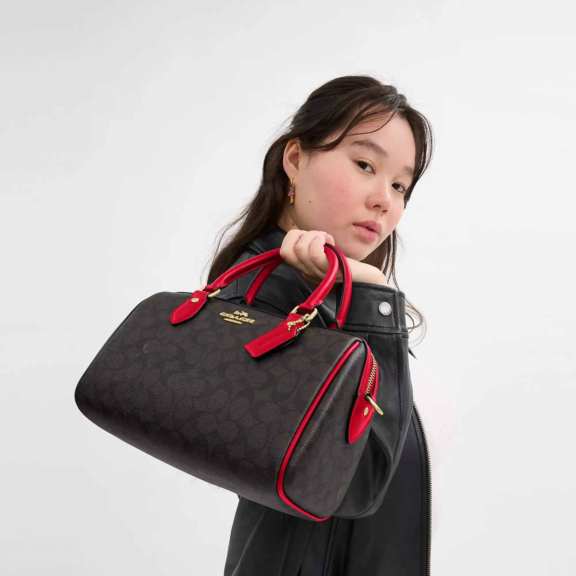 Coach Outlet Rowan Satchel Bag In Signature Canvas