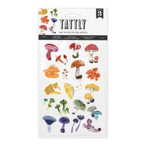 Colorful Mushrooms Tattoo Sheets