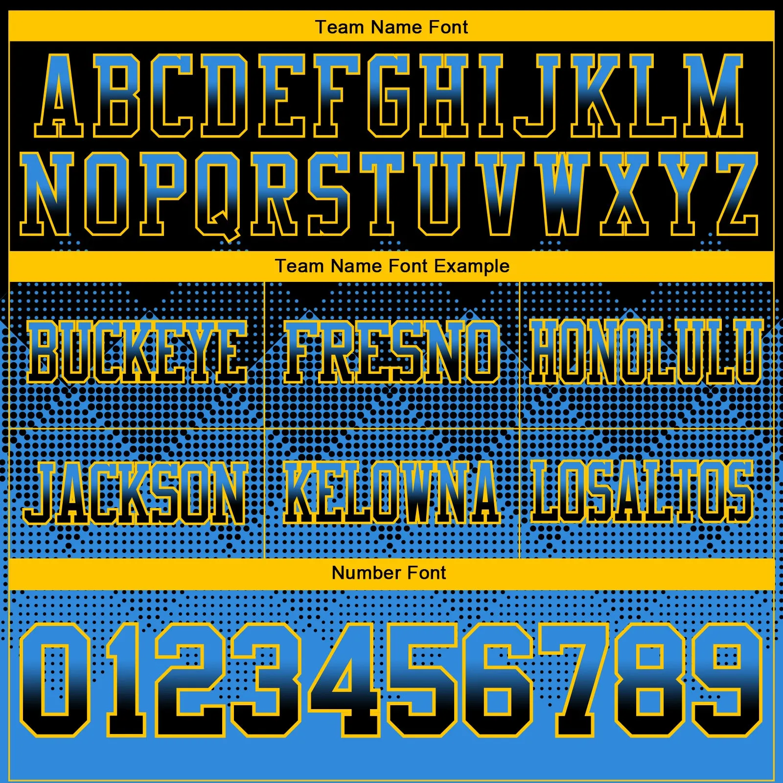 Custom Black Powder Blue-Yellow Mesh Authentic Gradient Square Shape Flag Football Jersey