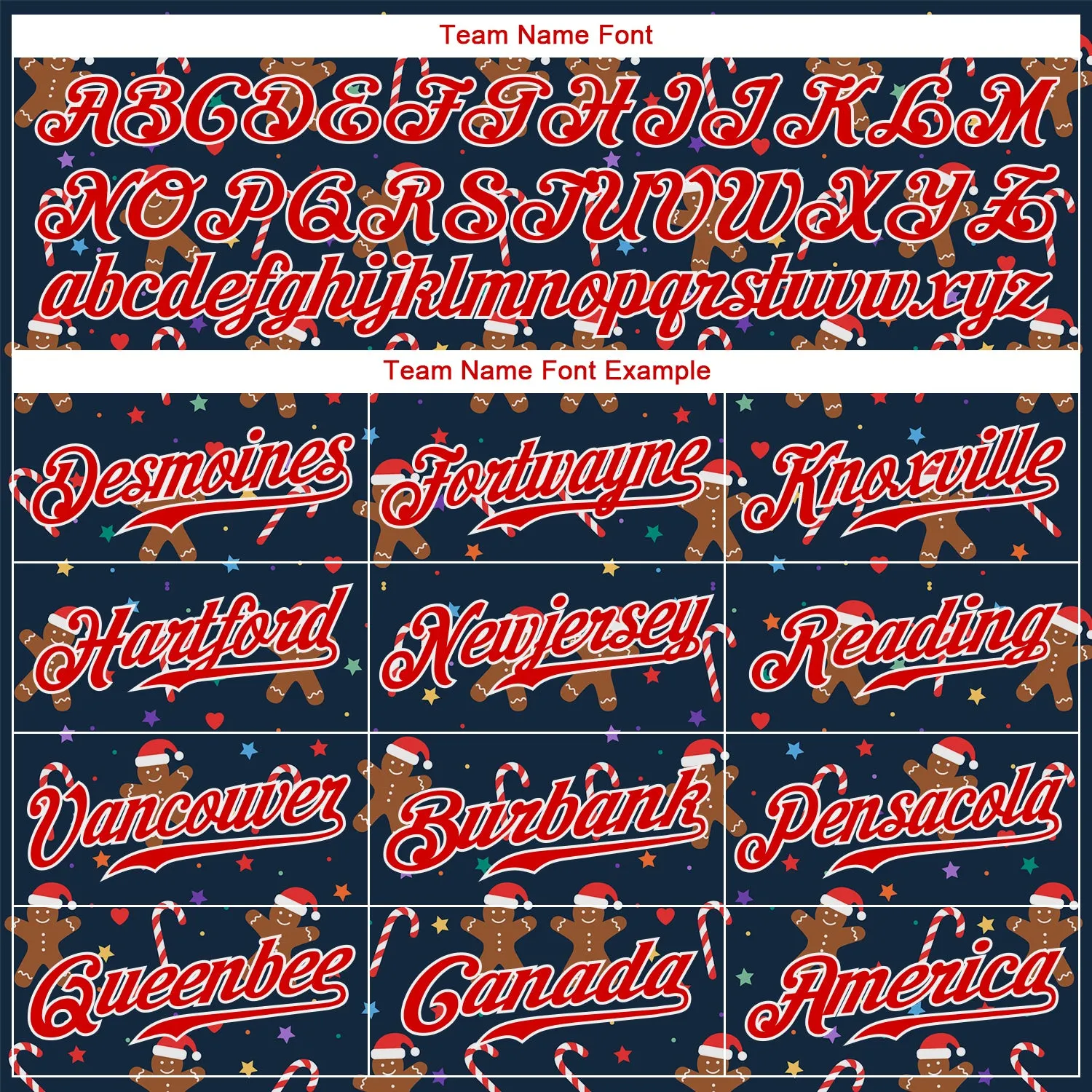 Custom Navy Red-White Christmas 3D Authentic Baseball Jersey
