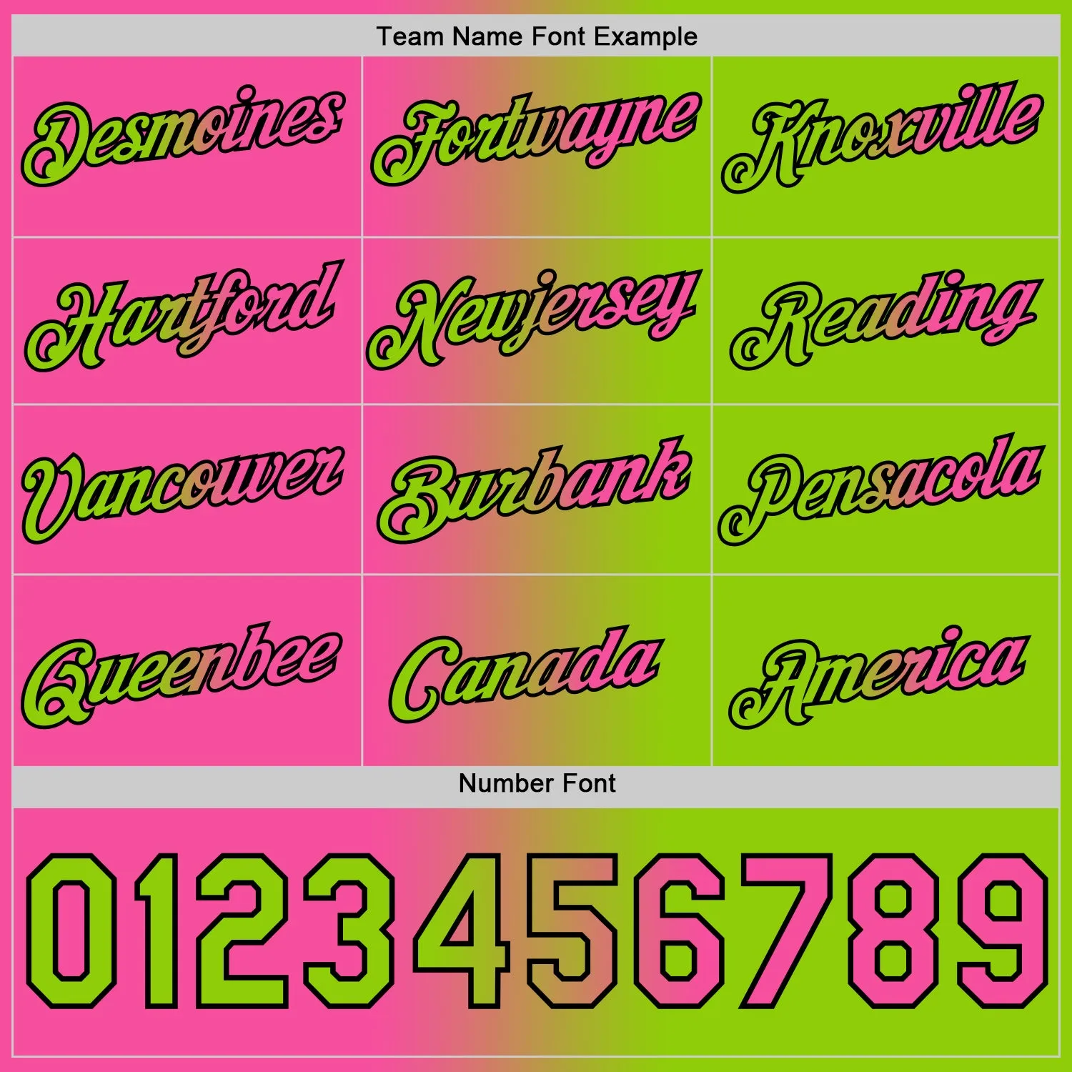 Custom Neon Green Pink-Black Gradient Fashion Performance T-Shirt