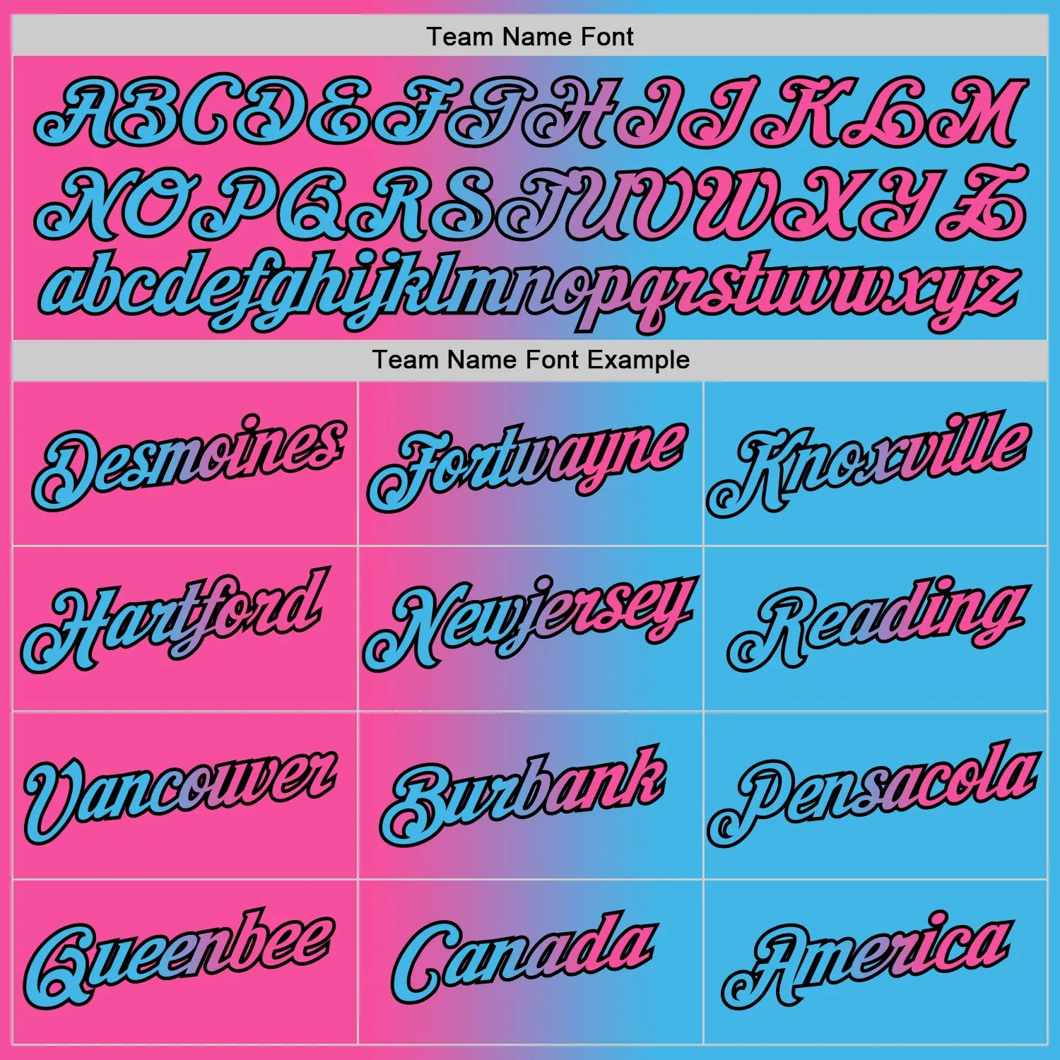 Custom Sky Blue Pink-Black Gradient Fashion Performance T-Shirt