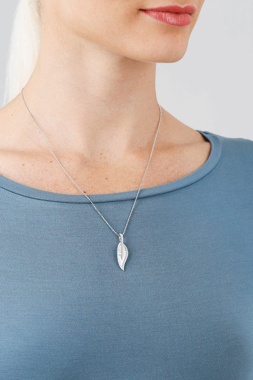 Diamond Leaf Necklace