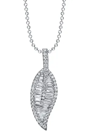 Diamond Leaf Necklace