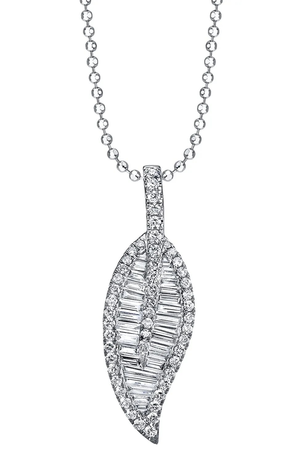 Diamond Leaf Necklace