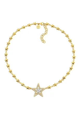 Diamond Mini Kite Star Necklace