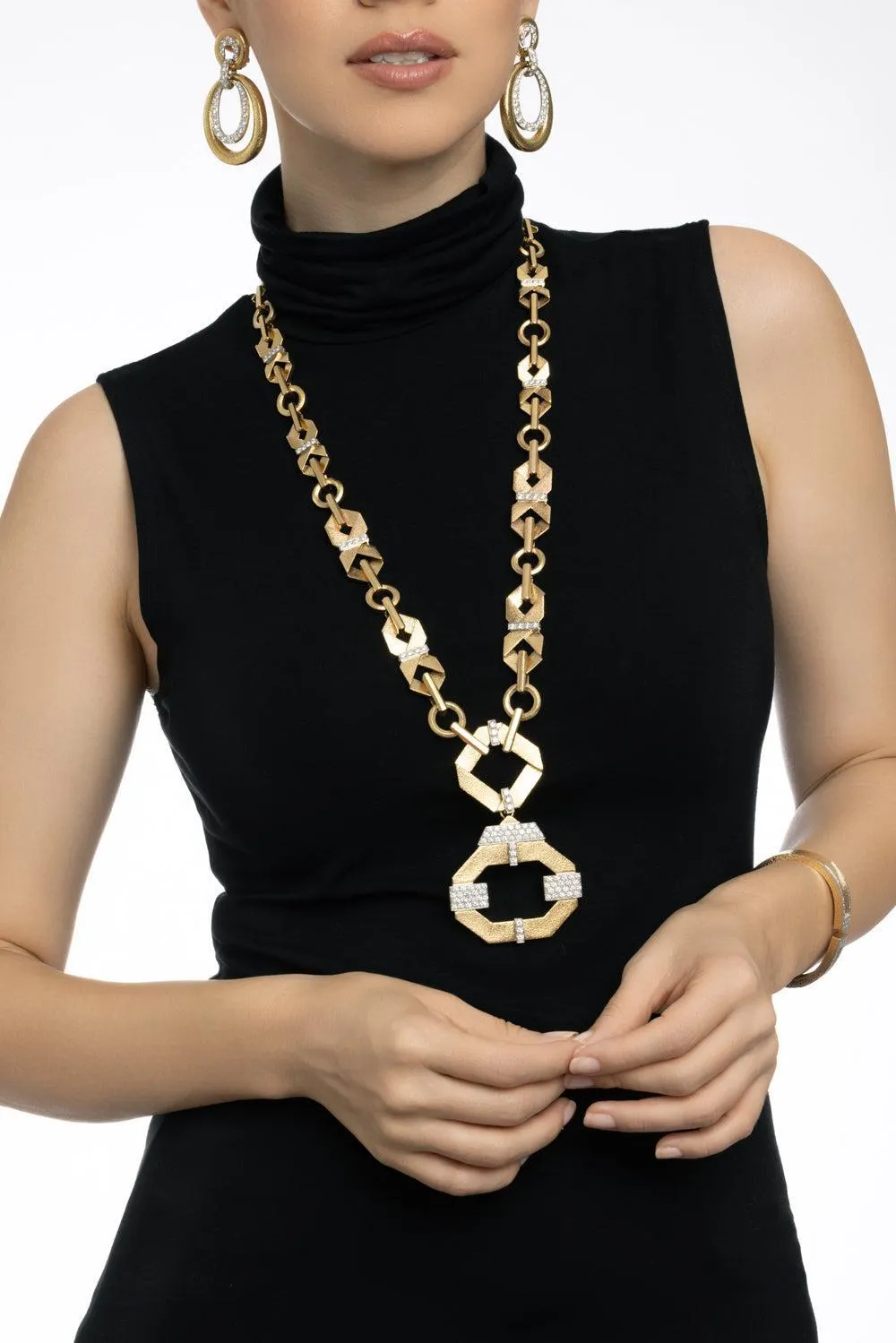 Diamond Origami Necklace