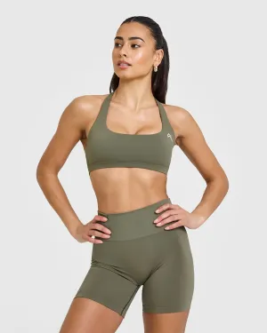 EasyLift Halter Bralette | Alpine Green