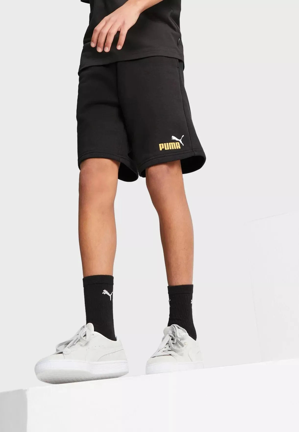 ESS  2 Col Shorts TR B PUMA Black-mustar