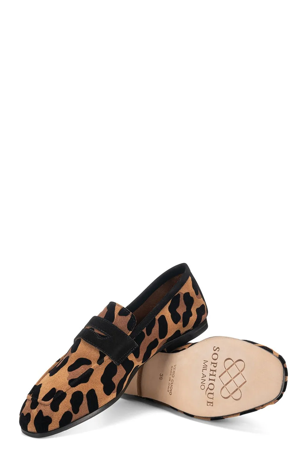 Essenziale Suede Loafer - Leopard