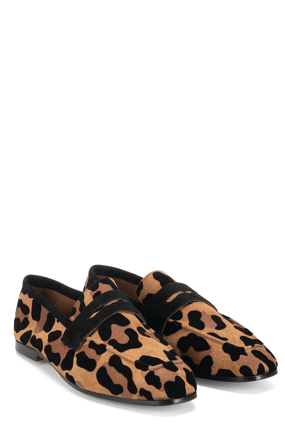 Essenziale Suede Loafer - Leopard