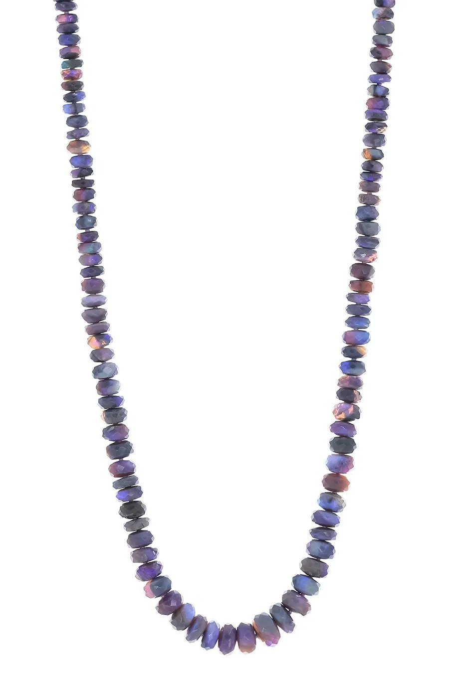 Faceted Opal Bead Necklace