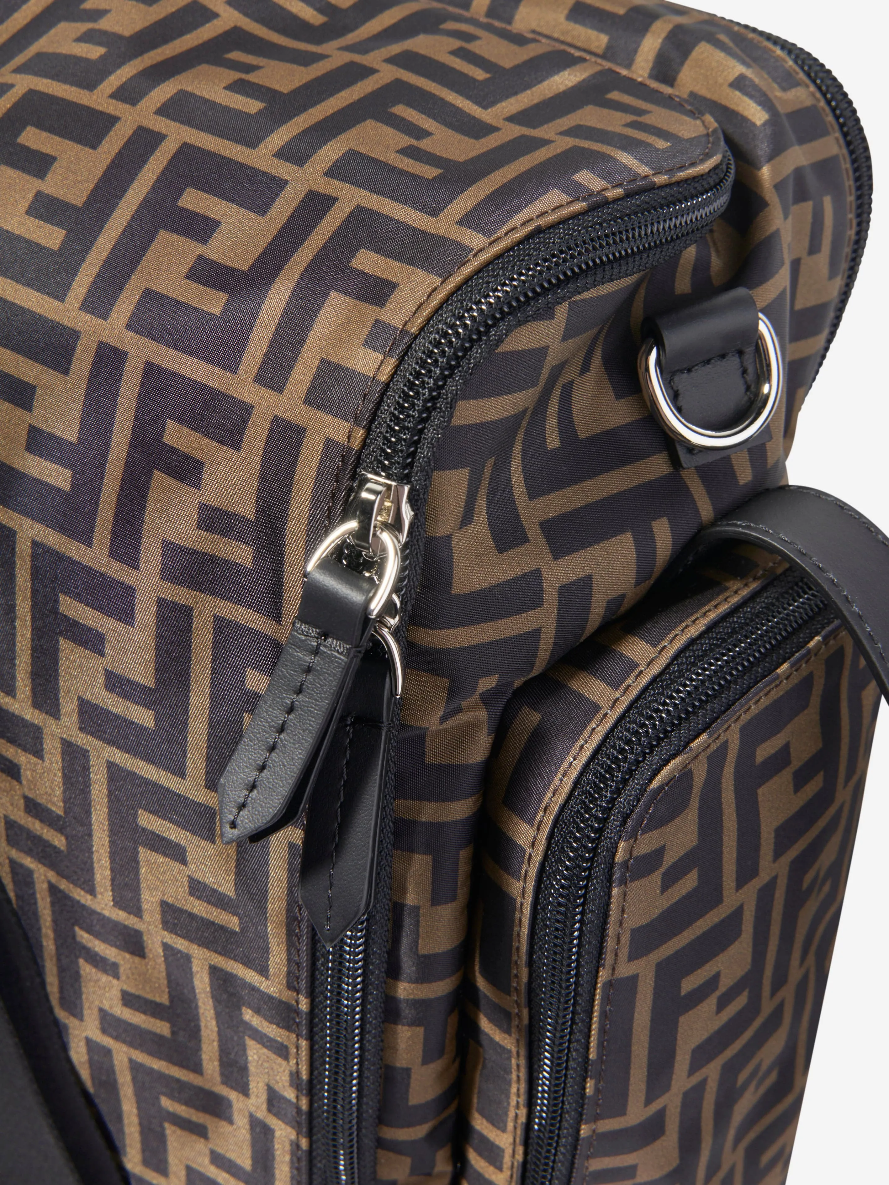 Fendi Baby FF Logo Changing Bag in Brown (40cm)