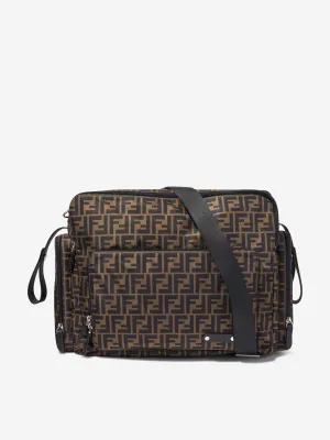 Fendi Baby FF Logo Changing Bag in Brown (40cm)
