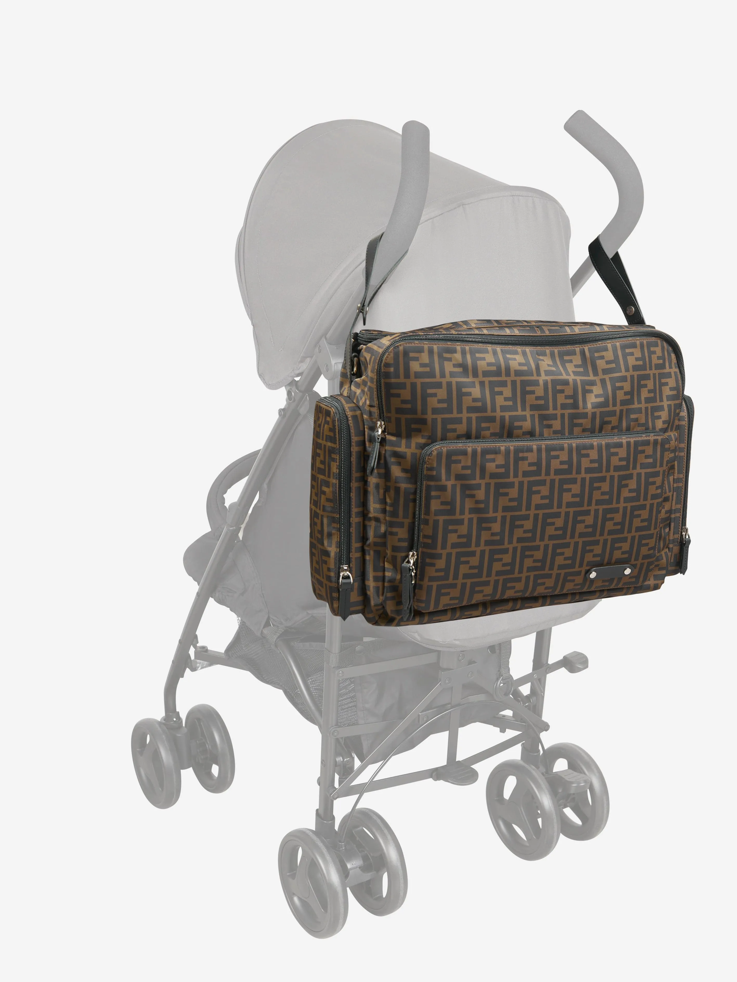 Fendi Baby FF Logo Changing Bag in Brown (40cm)