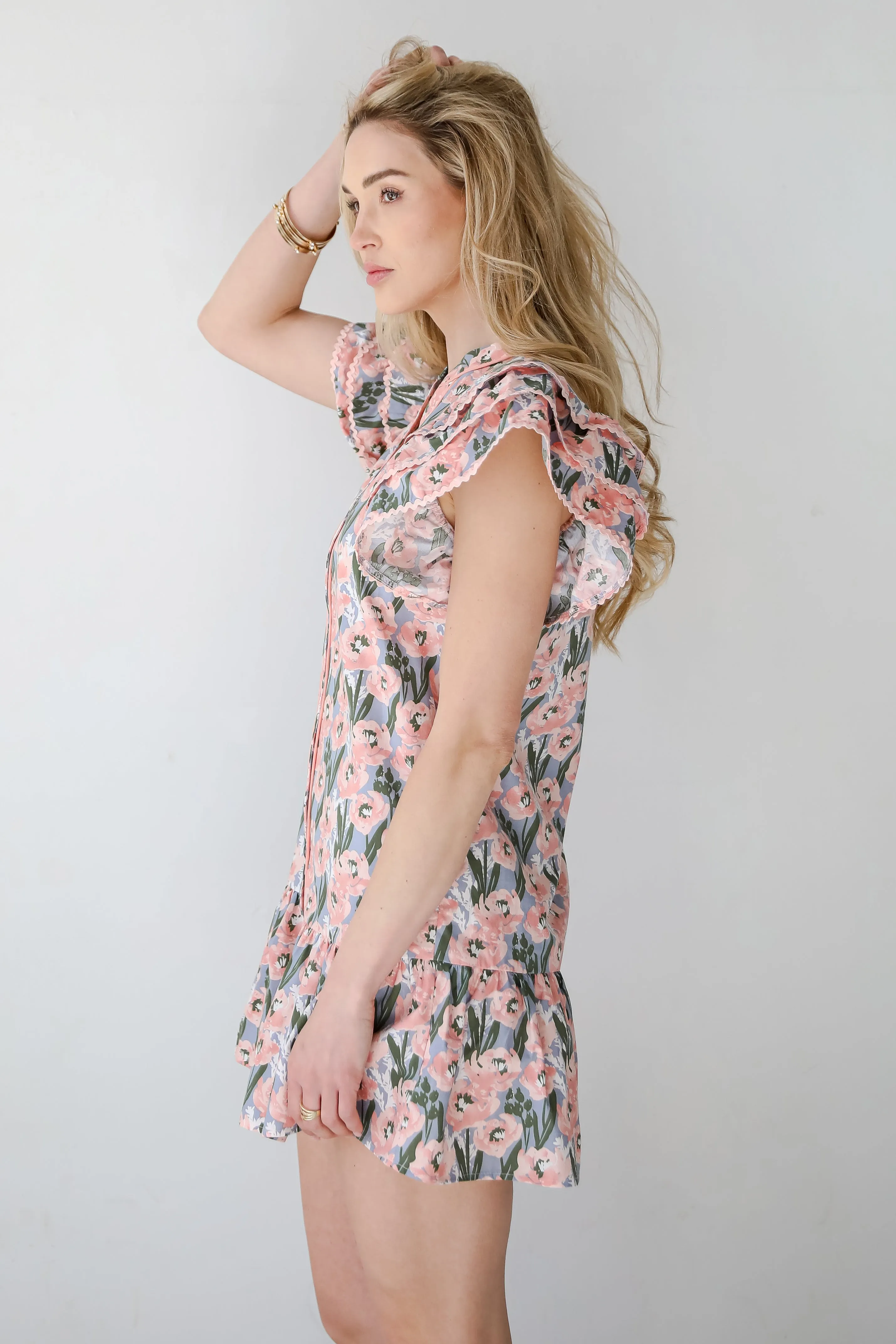 FINAL SALE - Playfully Posh Floral Mini Dress