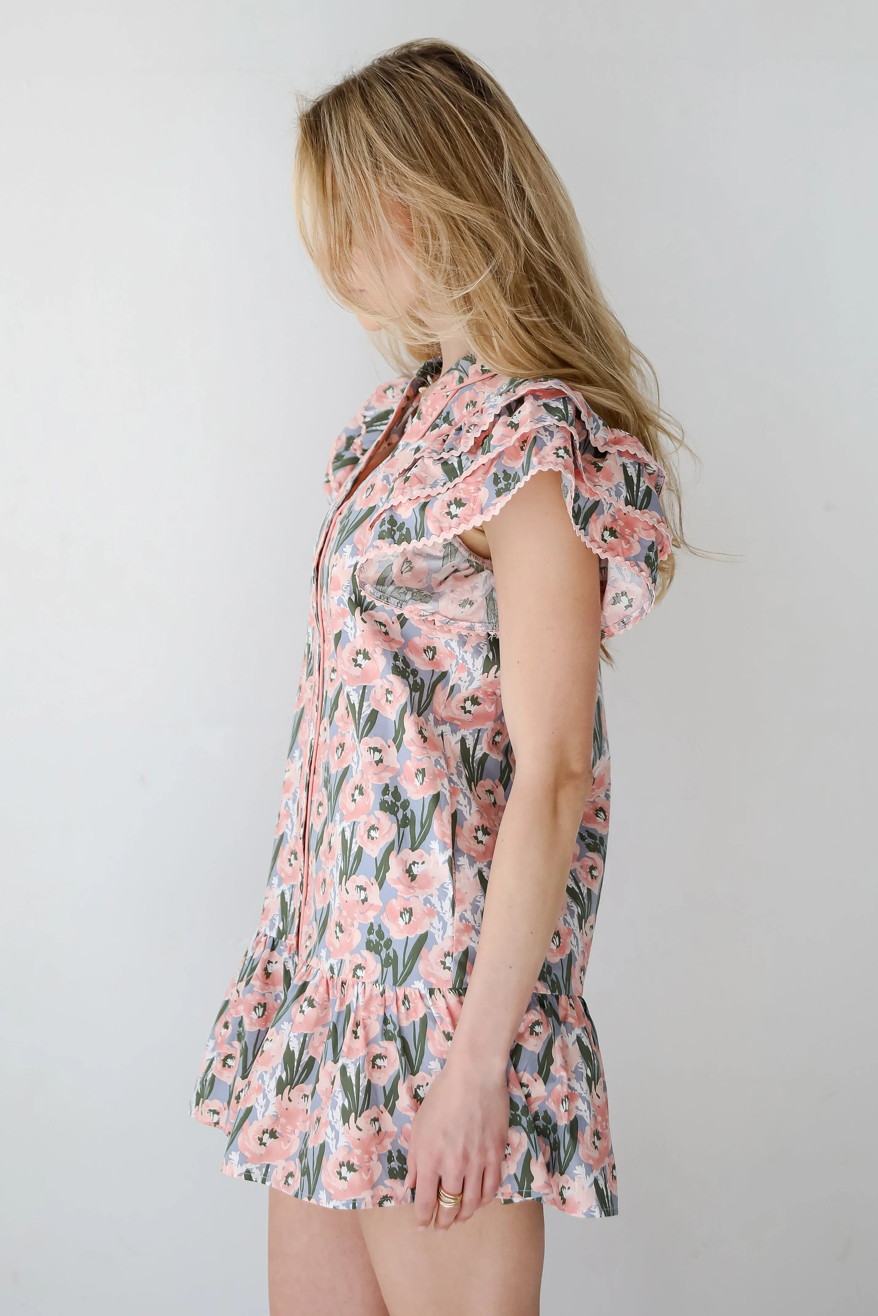 FINAL SALE - Playfully Posh Floral Mini Dress