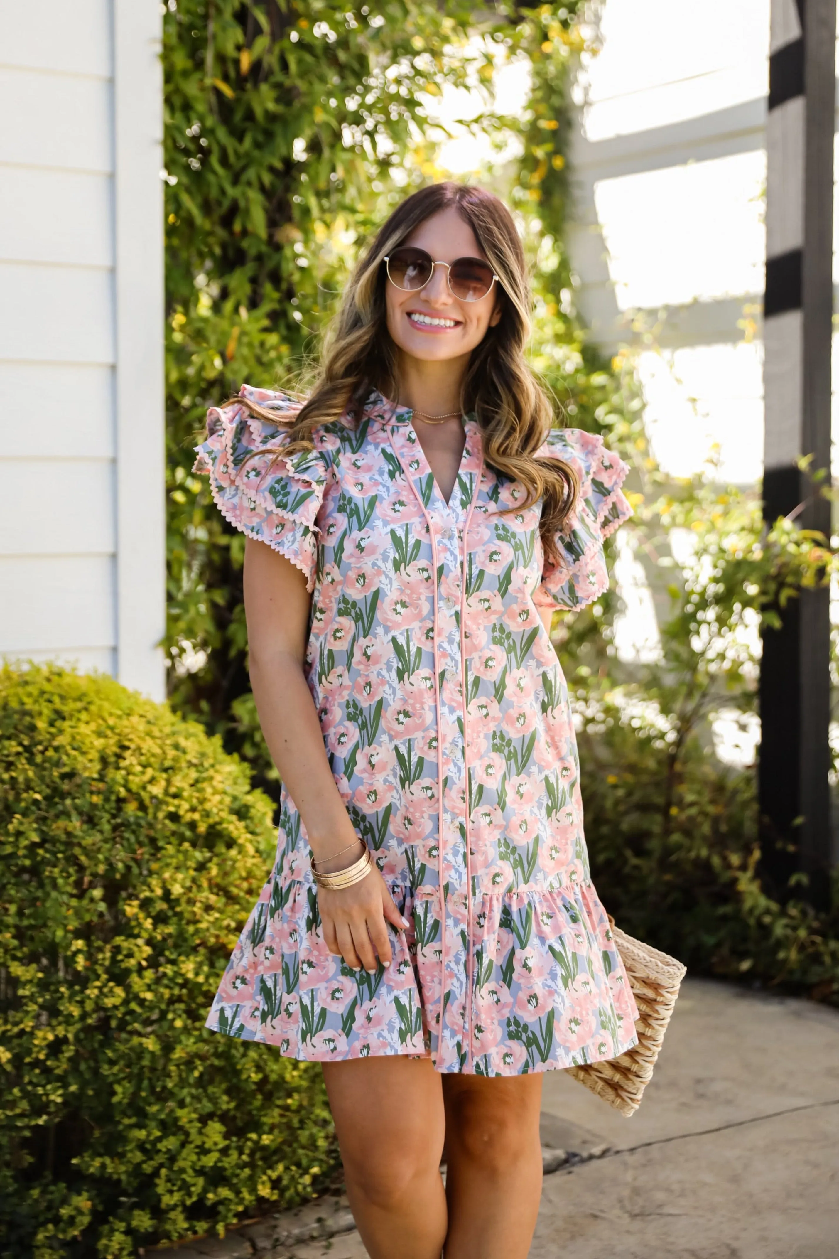 FINAL SALE - Playfully Posh Floral Mini Dress