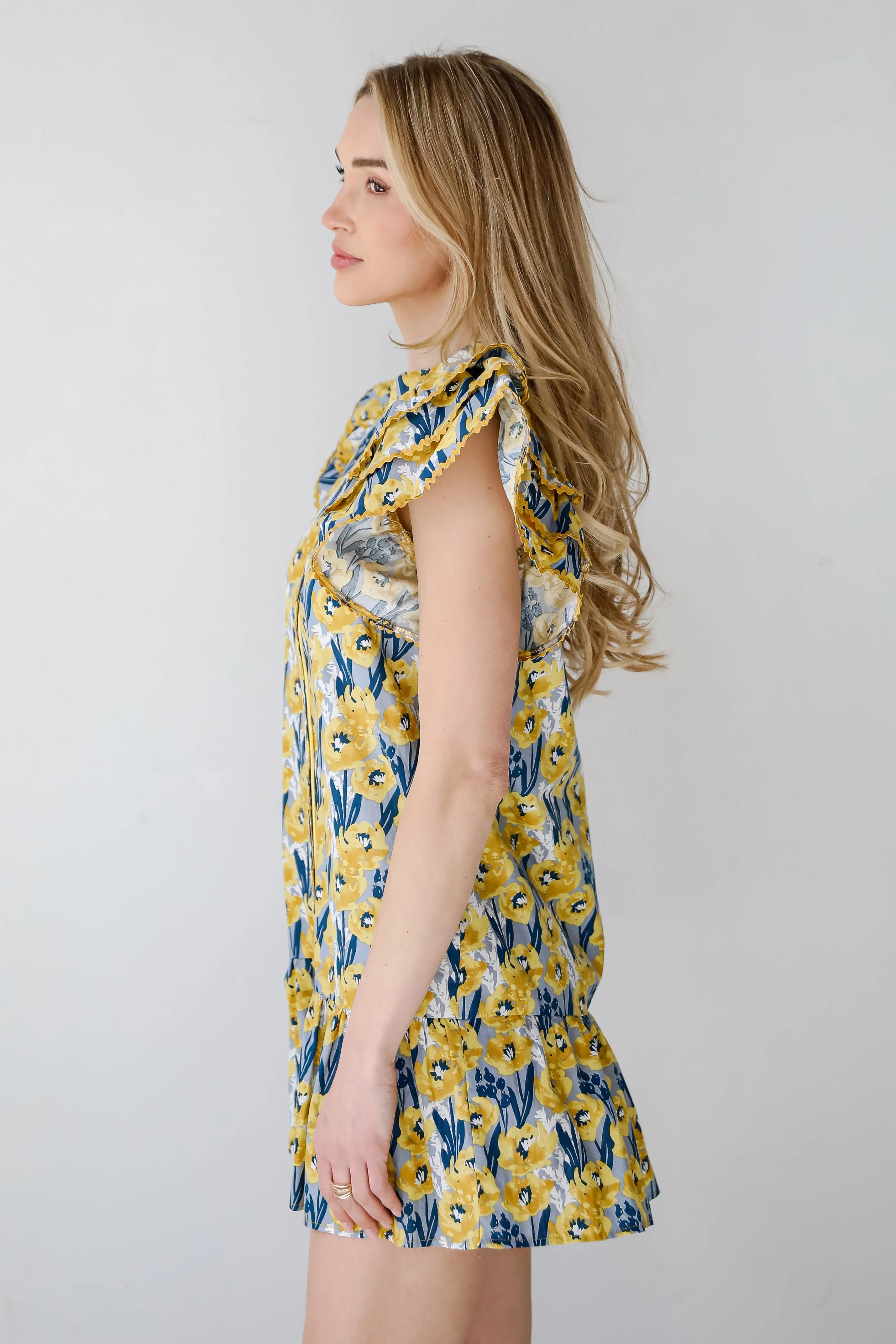 FINAL SALE - Playfully Posh Floral Mini Dress