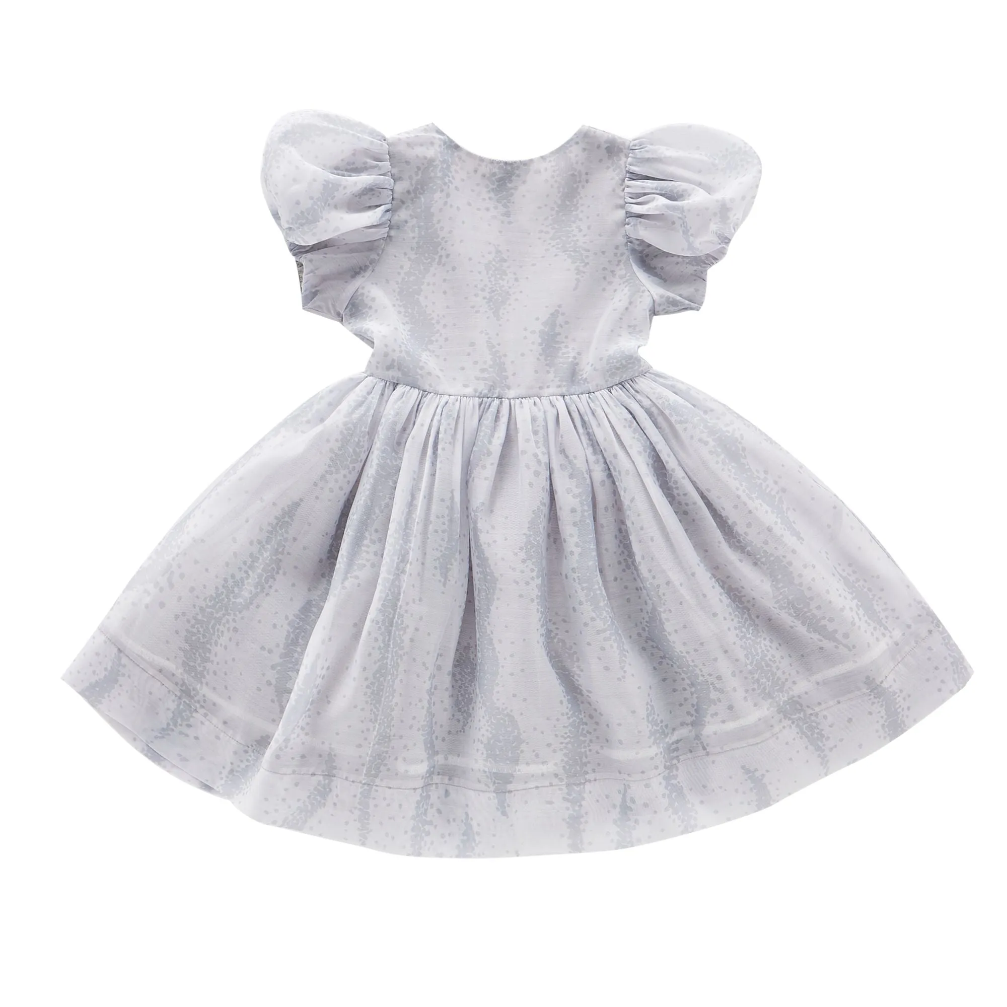 Fit & Flare Dress with Puff Sleeves