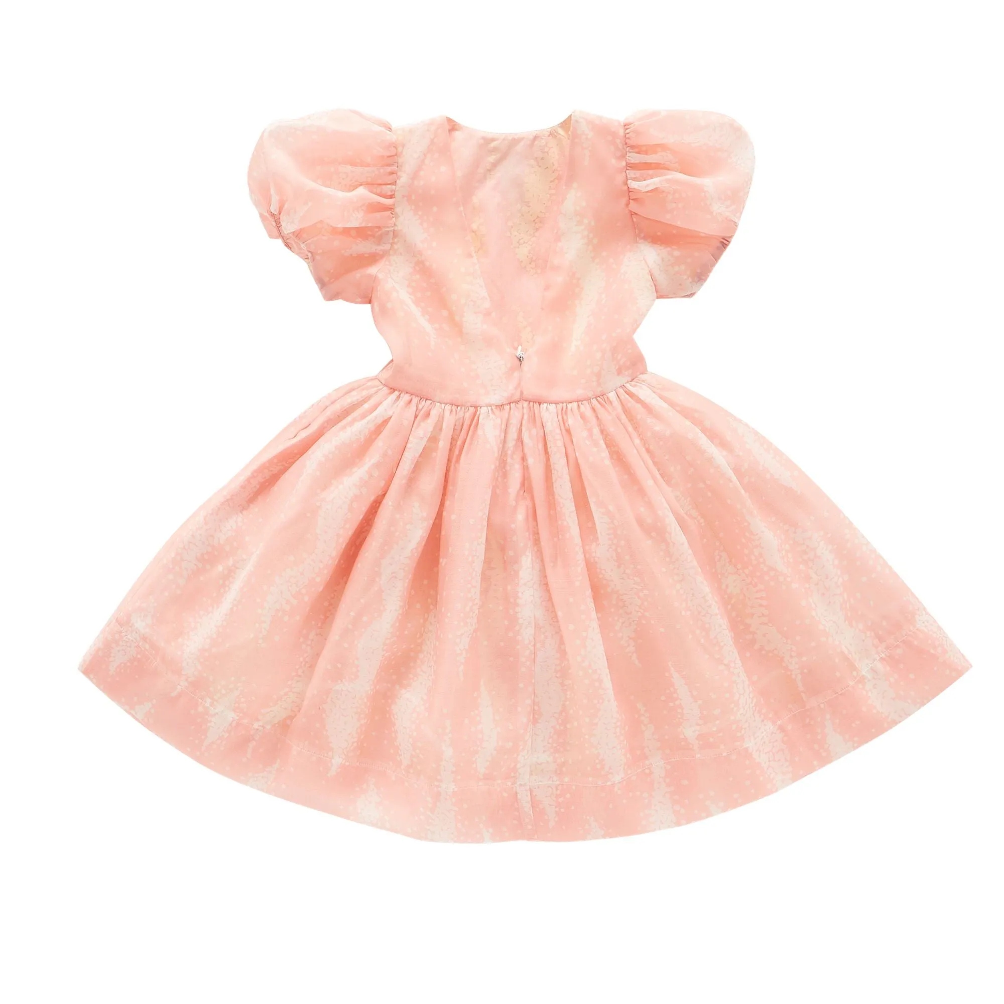 Fit & Flare Dress with Puff Sleeves