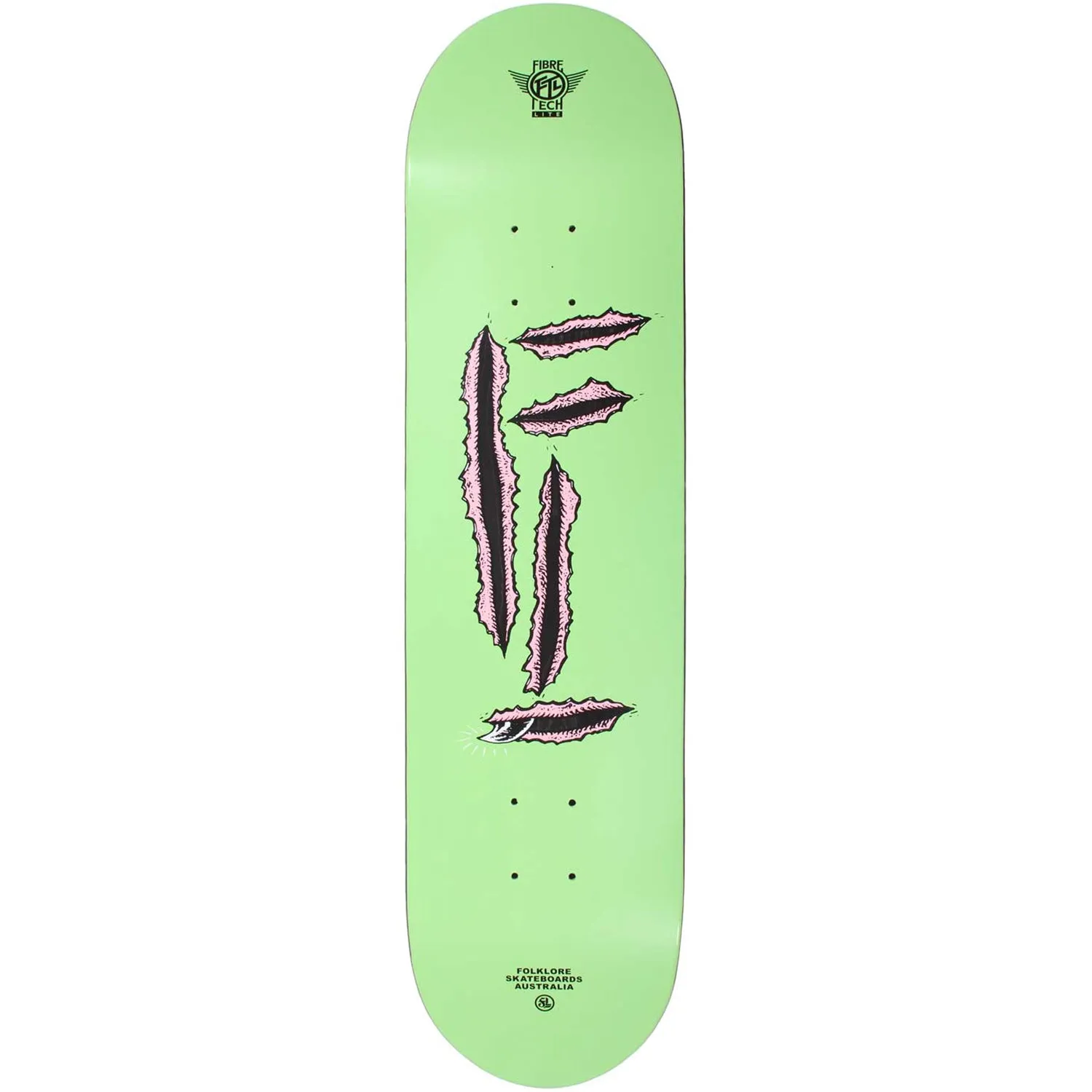Folklore - Rip Fibretech Lite Green 8.125 Skateboard Deck