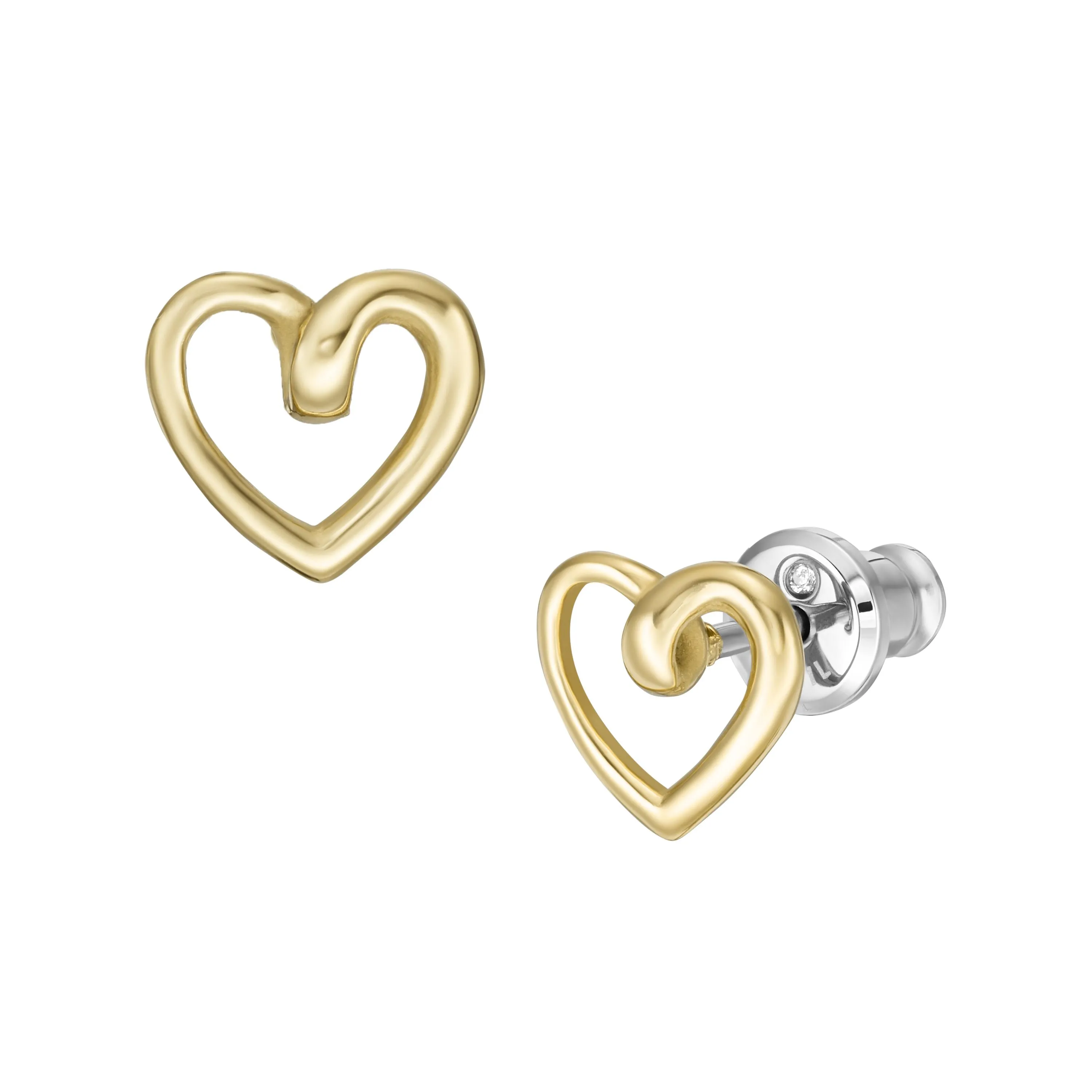 Fossil Women's Gold-Tone Stainless Steel Stud Earrings