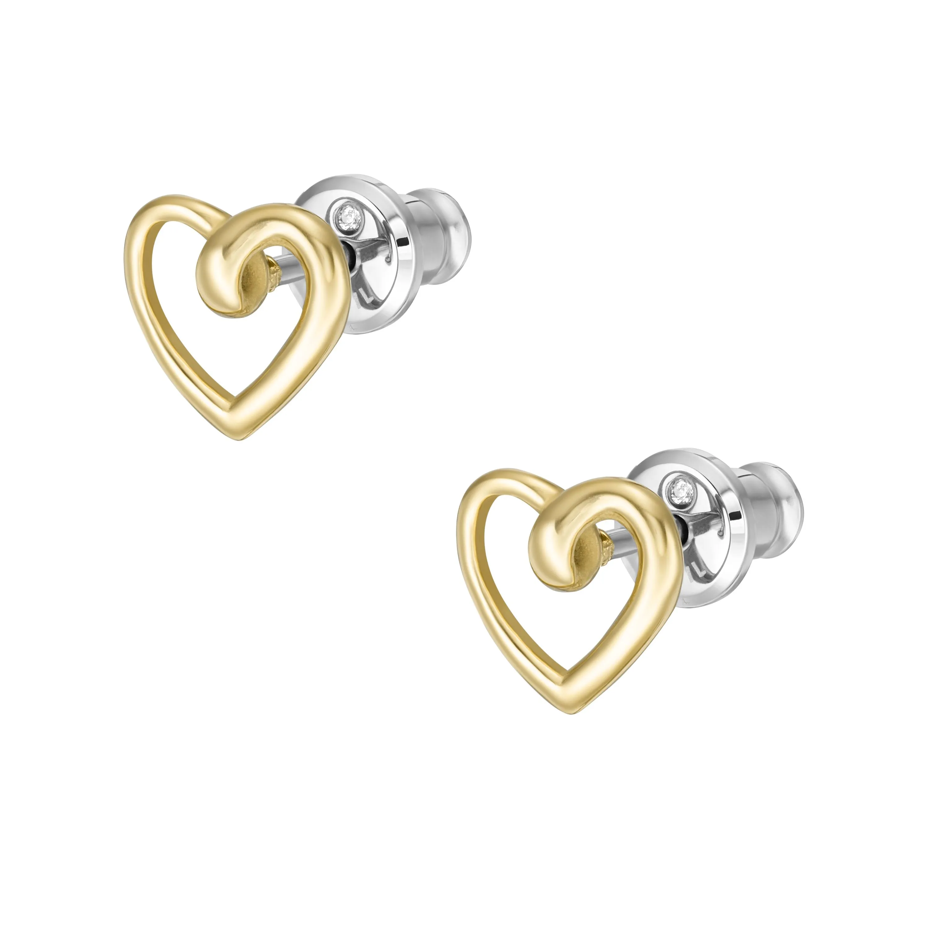 Fossil Women's Gold-Tone Stainless Steel Stud Earrings