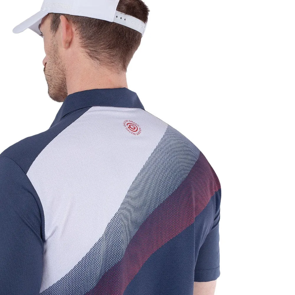 Galvin Green Macoy Polo Shirt - Navy/Red