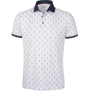 Galvin Green Manolo Ventil8  Polo Shirt - White/Navy/Orange