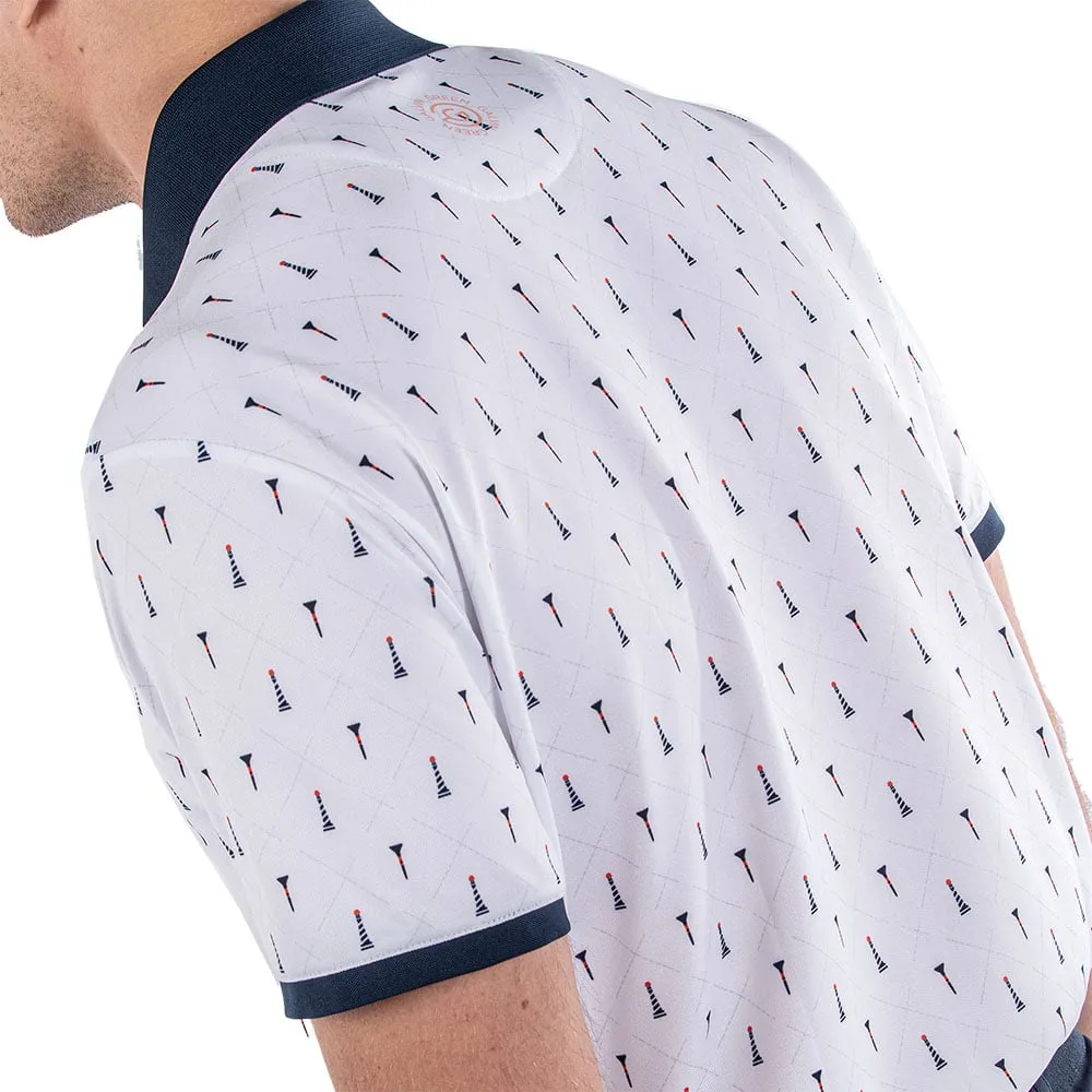 Galvin Green Manolo Ventil8  Polo Shirt - White/Navy/Orange