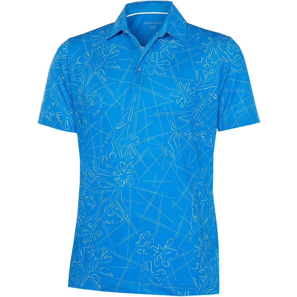 Galvin Green Maverick V8  Polo Shirt - Blue/White