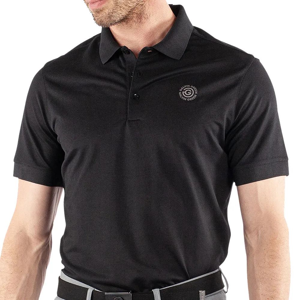 Galvin Green Maximilian Polo Shirt - Black