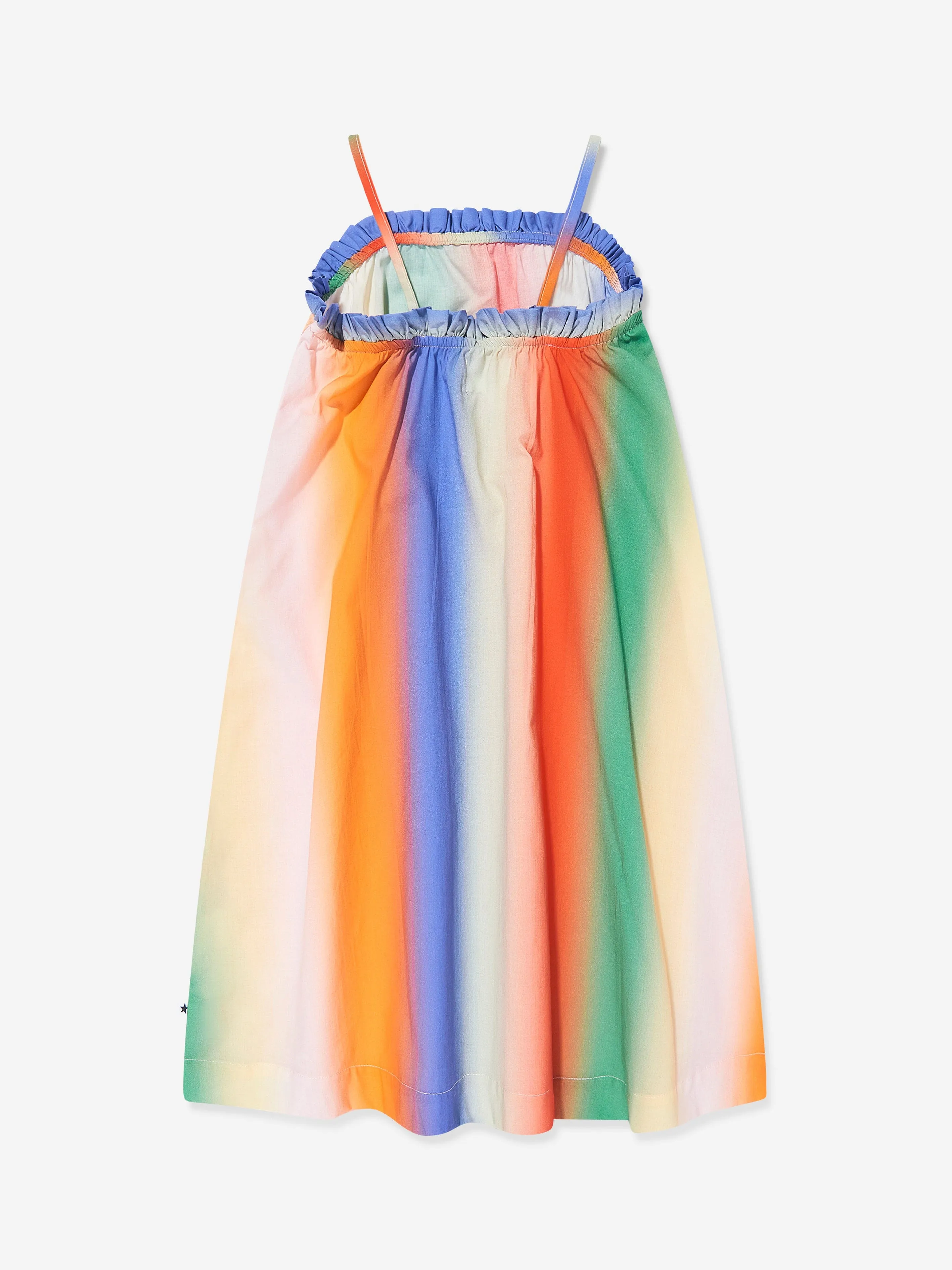 Girls Connie Big Rainbow Sleeveless Dress in Multicolour