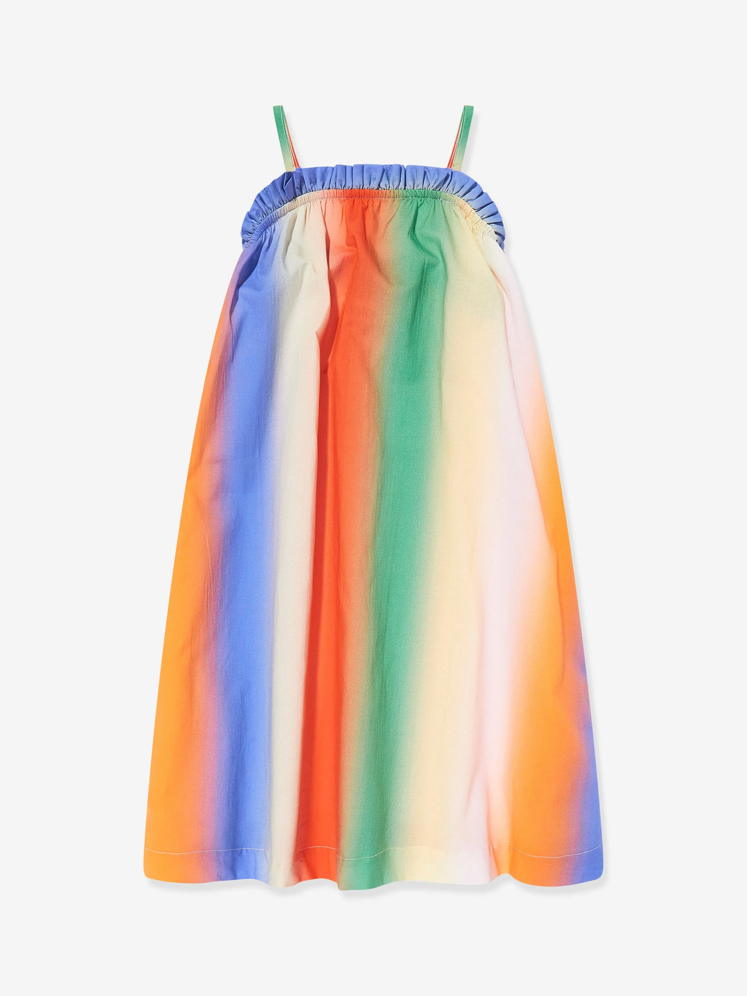 Girls Connie Big Rainbow Sleeveless Dress in Multicolour