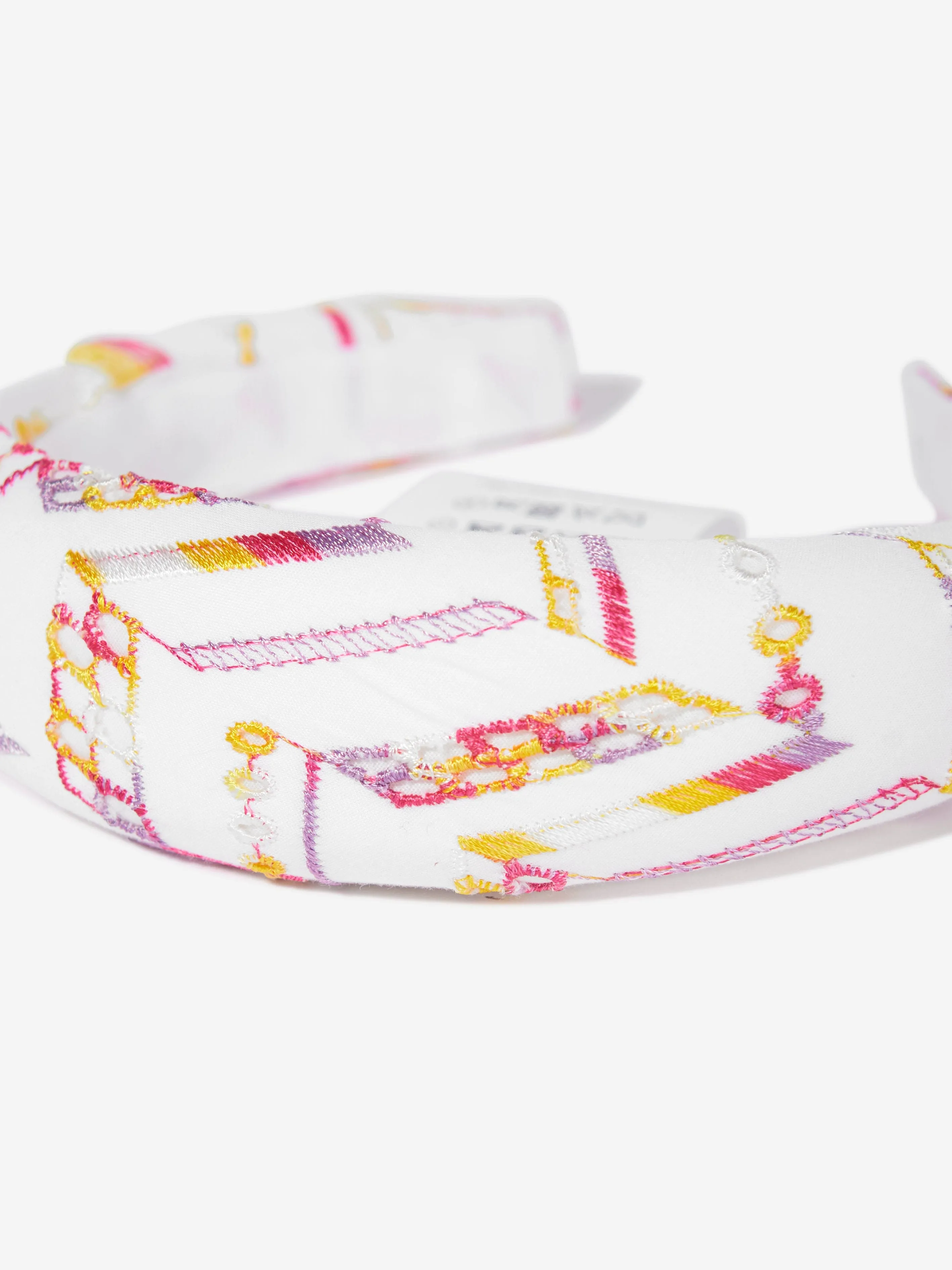 Girls Cotton Headband in White