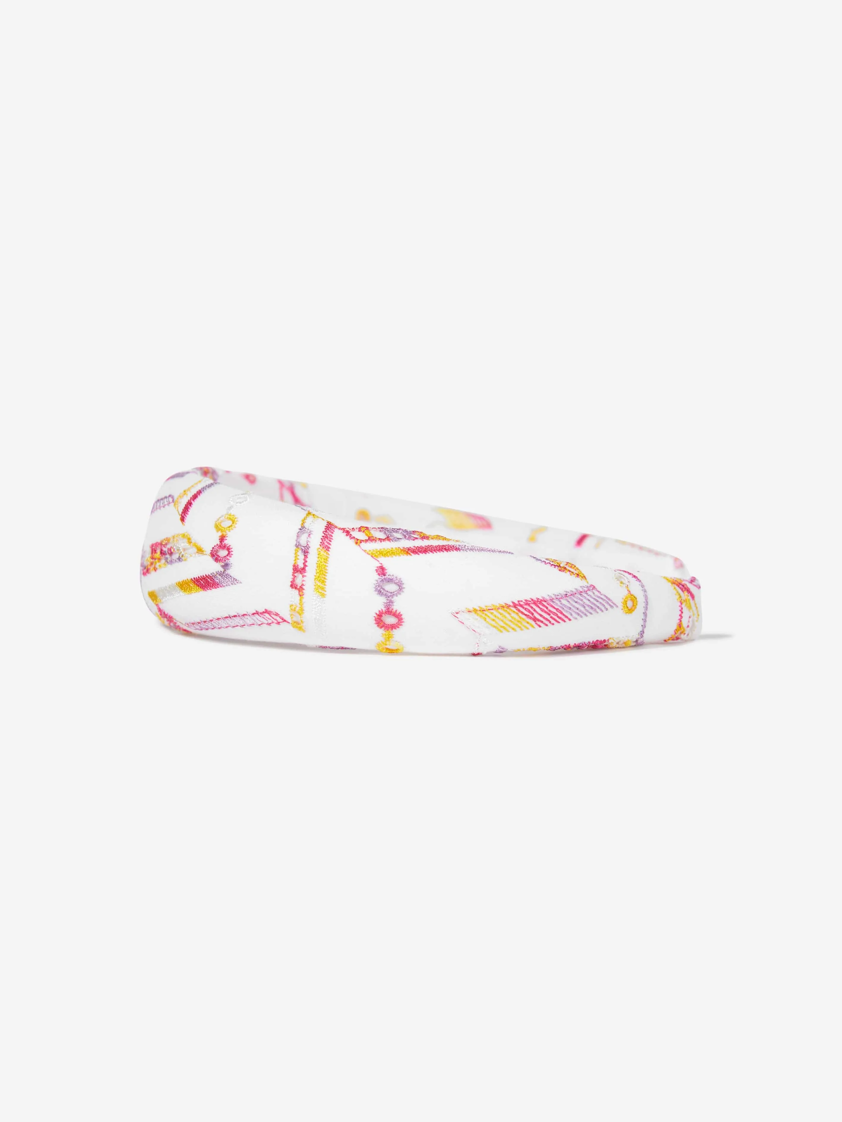 Girls Cotton Headband in White